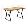Voir la diapositive 6 : VIDAXL Table a manger 140x80x76 cm Bois de recuperation massif