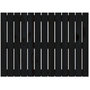 Voir la diapositive 4 : VIDAXL Tete de lit murale Noir 82,5x3x60 cm Bois massif de pin