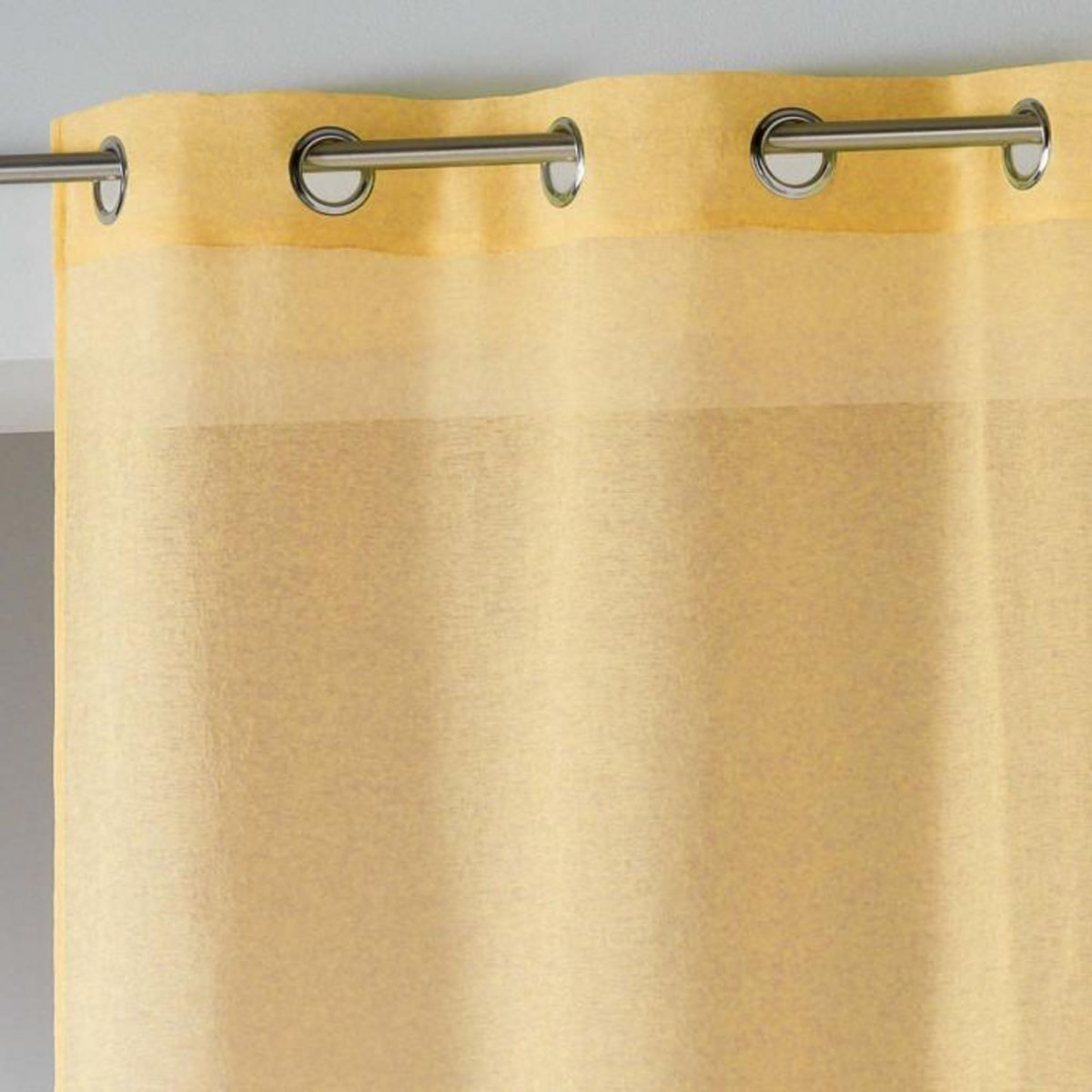 Paris Prix Rideau Voilage Étamine  Telma  140x280cm Jaune