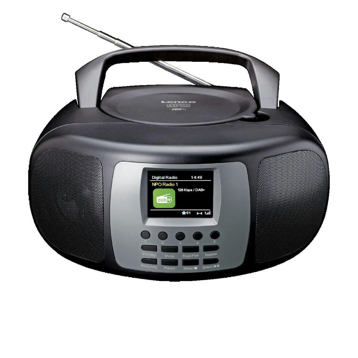 Lenco Radio portable Lenco SCD-860BK noire avec Bluetooth et écran couleur