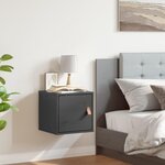 VIDAXL Armoire murale Gris 31,5x30x30 cm Bois de pin massif