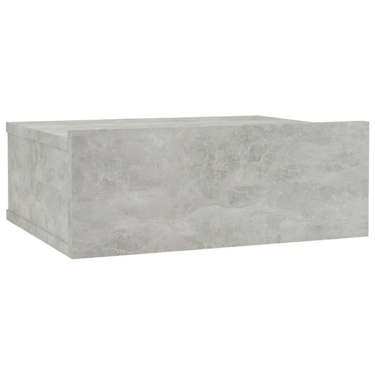 VIDAXL Table de chevet flottante Gris beton Bois d'ingenierie
