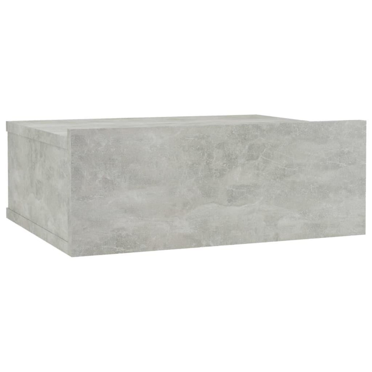VIDAXL Table de chevet flottante Gris beton Bois d'ingenierie
