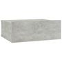 Voir la diapositive 2 : VIDAXL Table de chevet flottante Gris beton Bois d'ingenierie