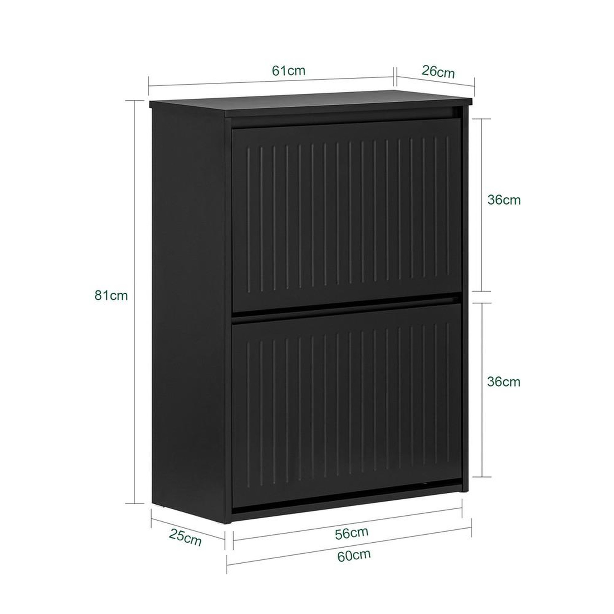 Voir la diapositive 3 : SOBUY SoBuy - Meuble À Chaussures 2 portes - Nordique - FSR165-K