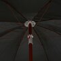 VIDAXL Parasol avec mat en acier 240 cm Anthracite