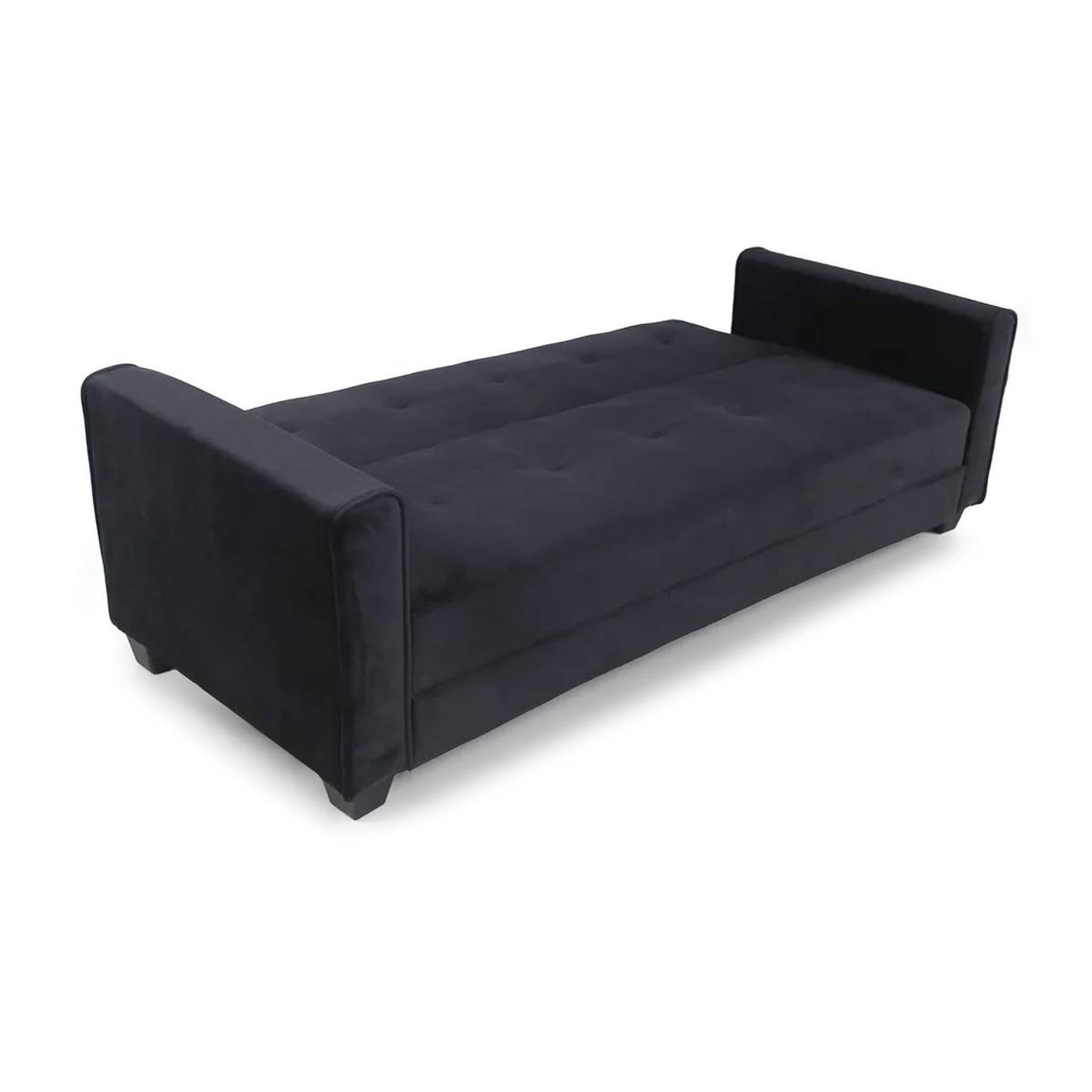 Voir la diapositive 2 : Paris Prix Canapé convertible 3 places  tosello  200cm noir