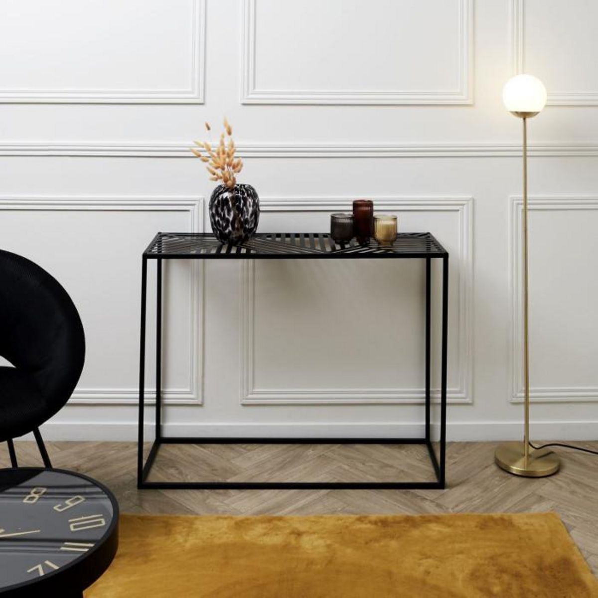 Paris Prix Console Design  Riga  100cm Noir