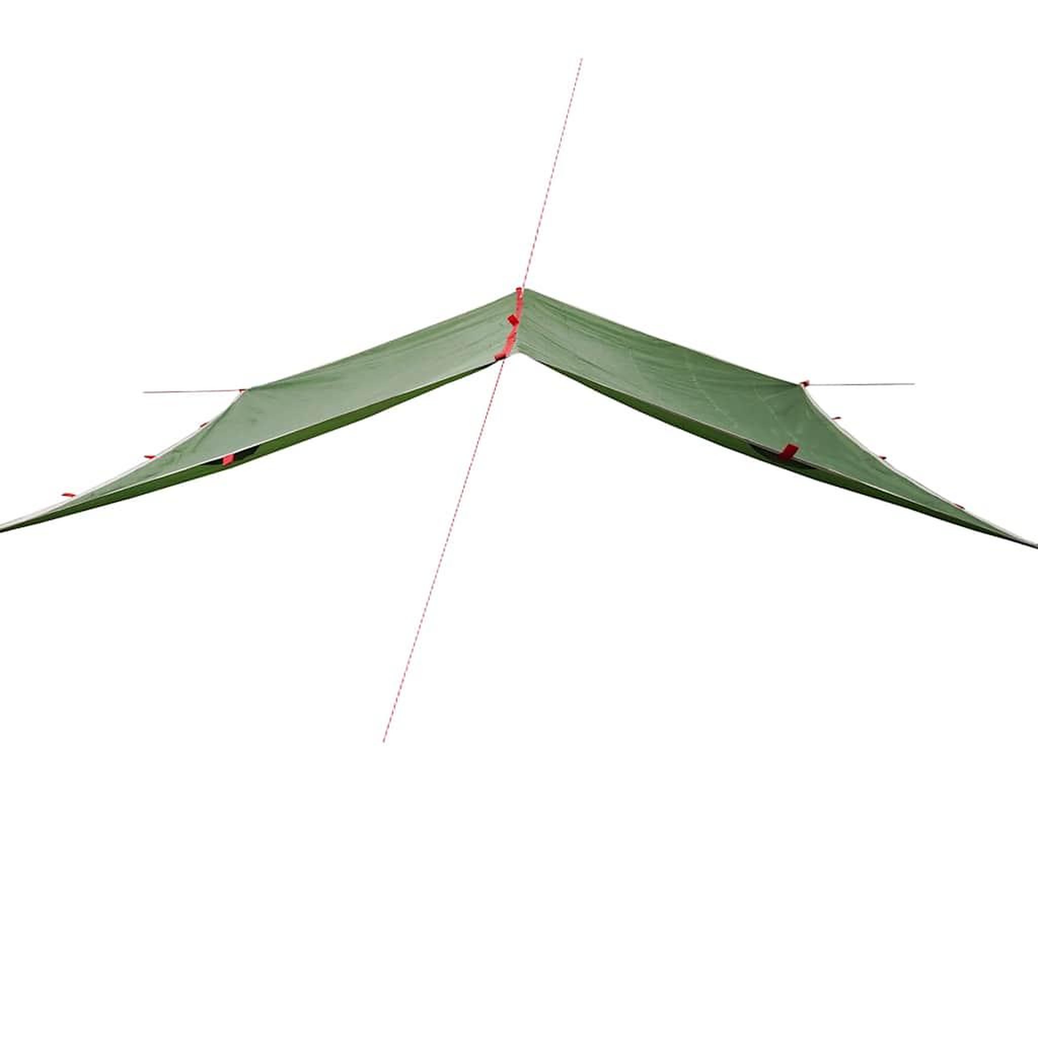 Voir la diapositive 3 : VIDAXL Bache de camping vert 300x294 cm impermeable