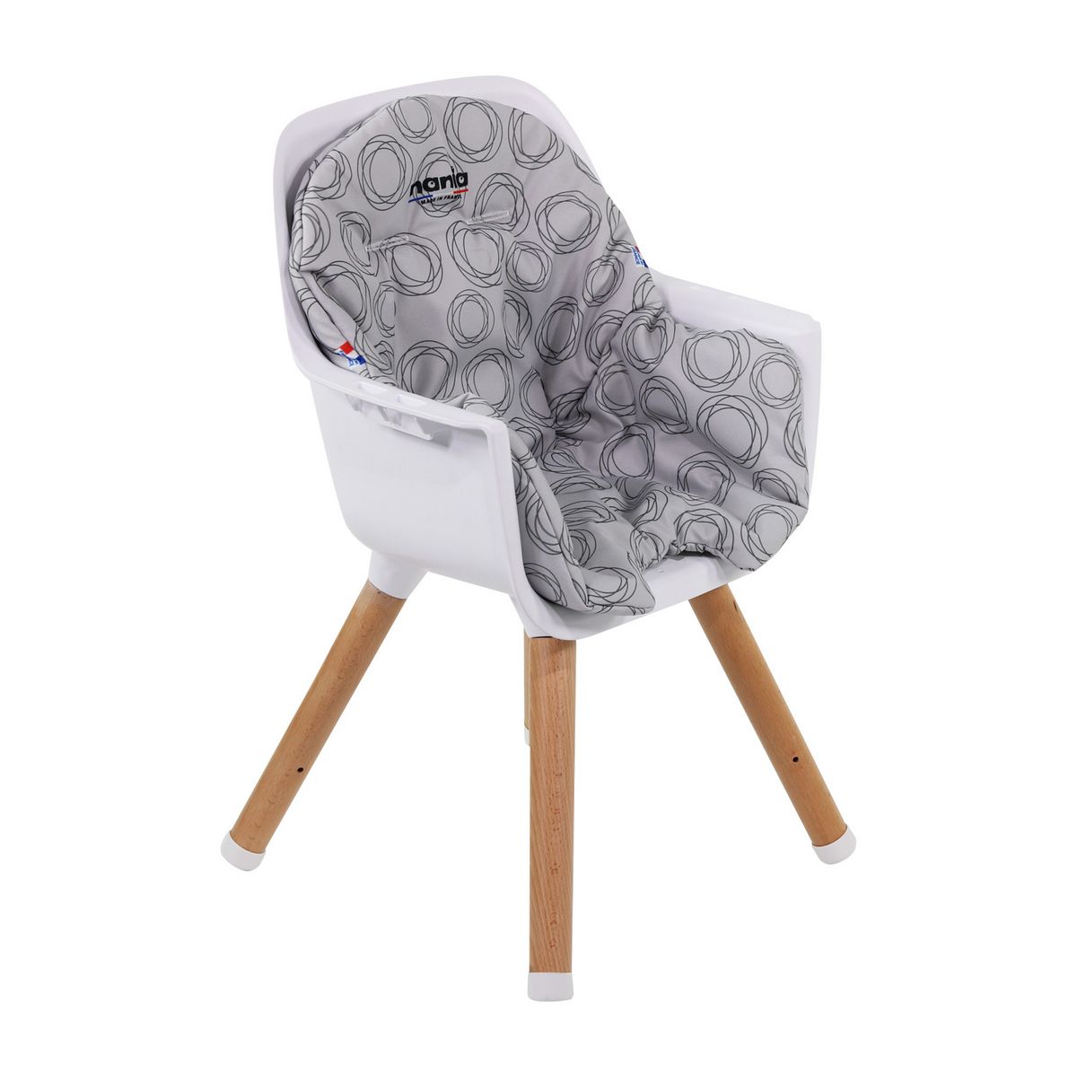 NANIA Chaise haute évolutive 2 en 1 - Paulette