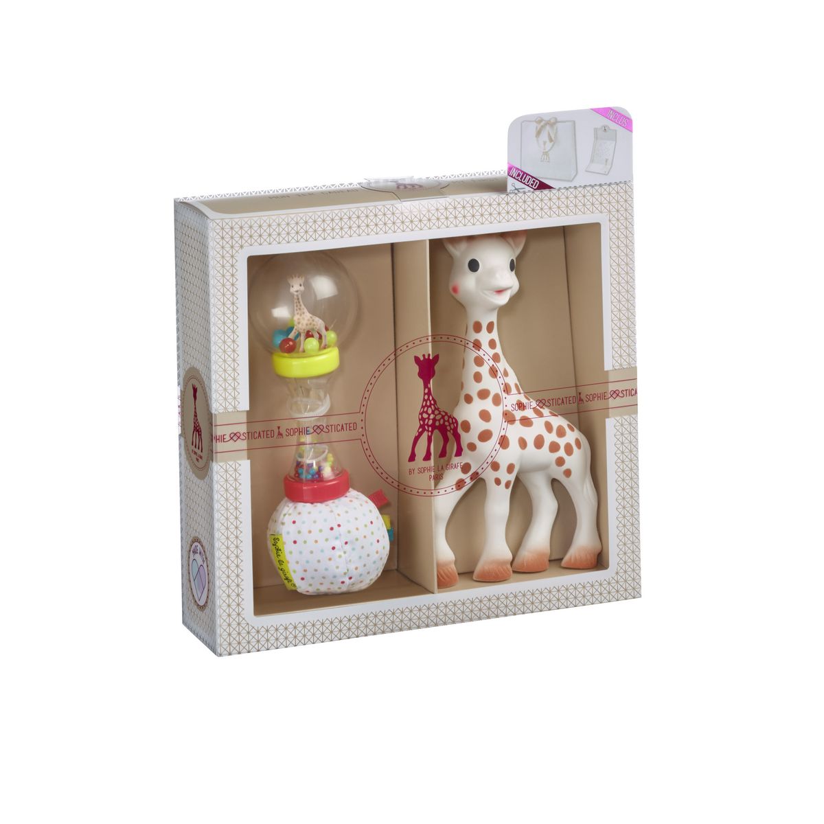 VULLI Coffret Sophie la girafe + Soft maracas 