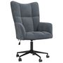 Voir la diapositive 2 : VIDAXL Chaise de relaxation Gris fonce Velours