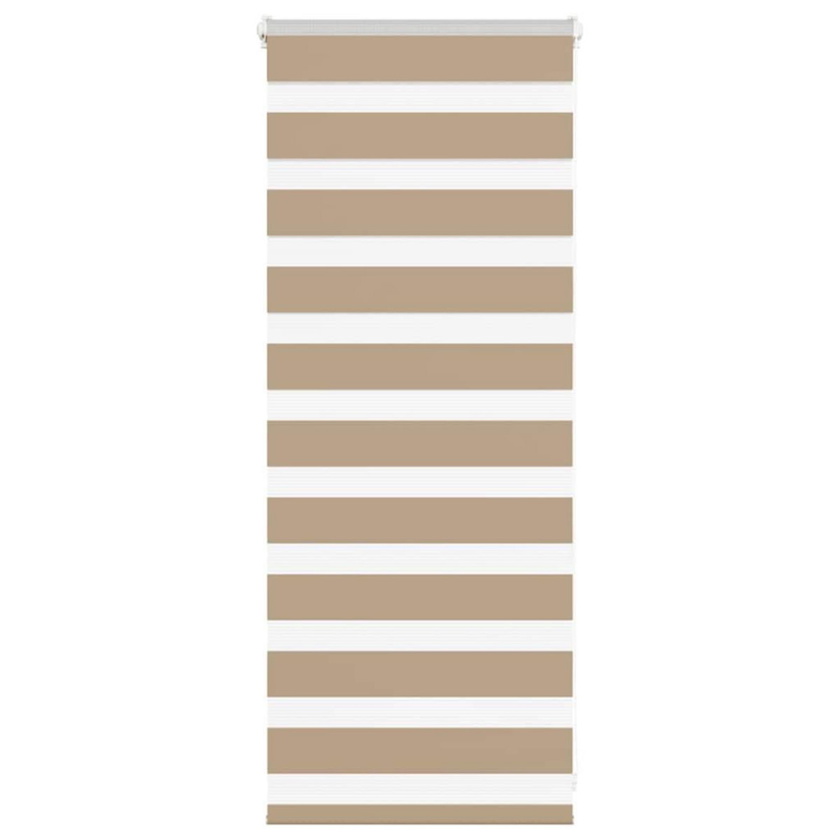 VIDAXL Store zebre marron sable largeur du tissu 60,9 cm polyester