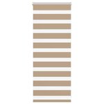 VIDAXL Store zebre marron sable largeur du tissu 60,9 cm polyester