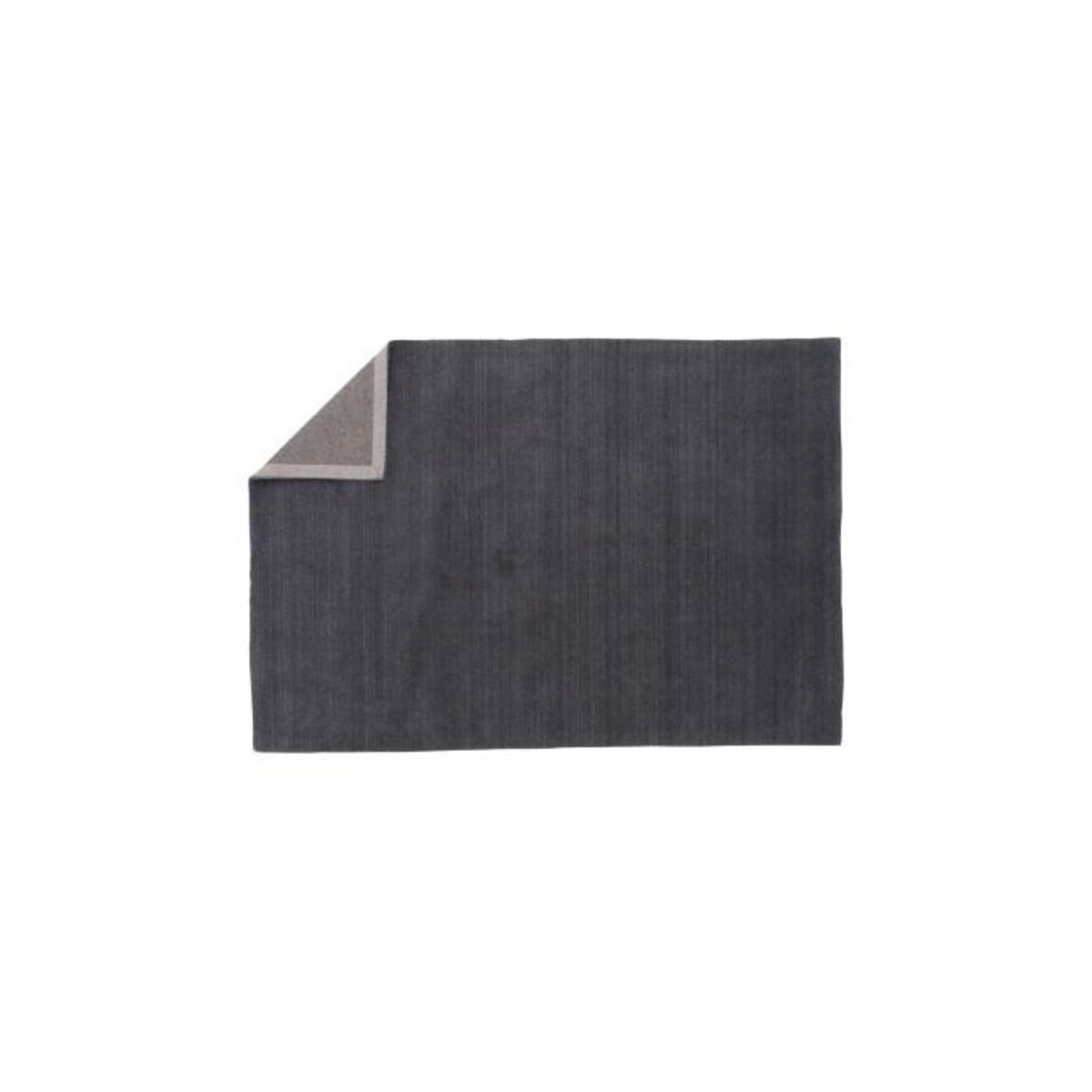 Paris Prix Tapis Déco en Laine  Ulla  252x350cm Gris Foncé