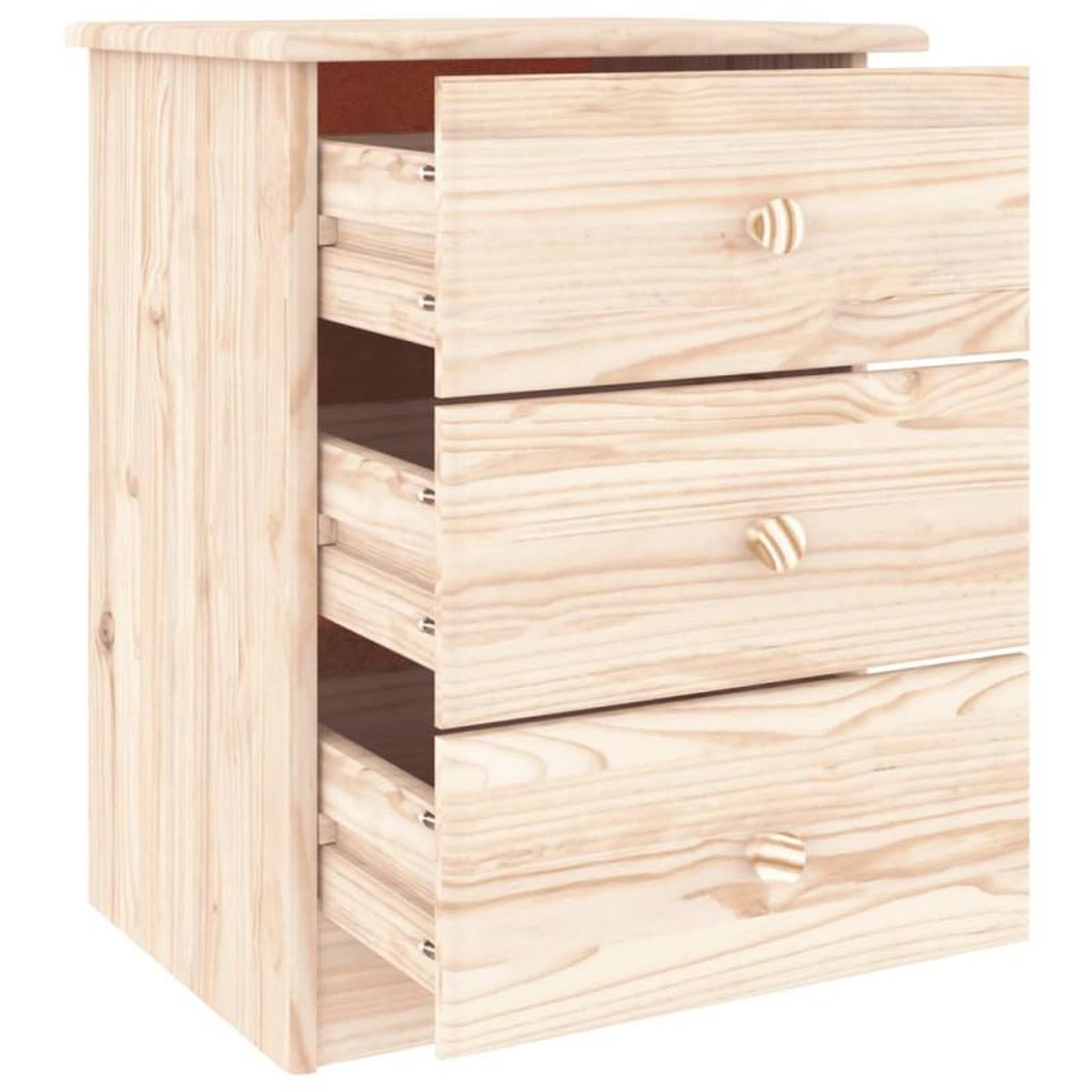 Voir la diapositive 4 : VIDAXL Table de chevet ALTA 41x35x55,5 cm bois de pin massif