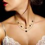 Voir la diapositive 2 : SC BOHEME Collier fleurs multi rangs par SC Bohème