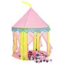 Voir la diapositive 2 : VIDAXL Tente de jeu pour enfants avec 250 balles Rose 100x100x127 cm