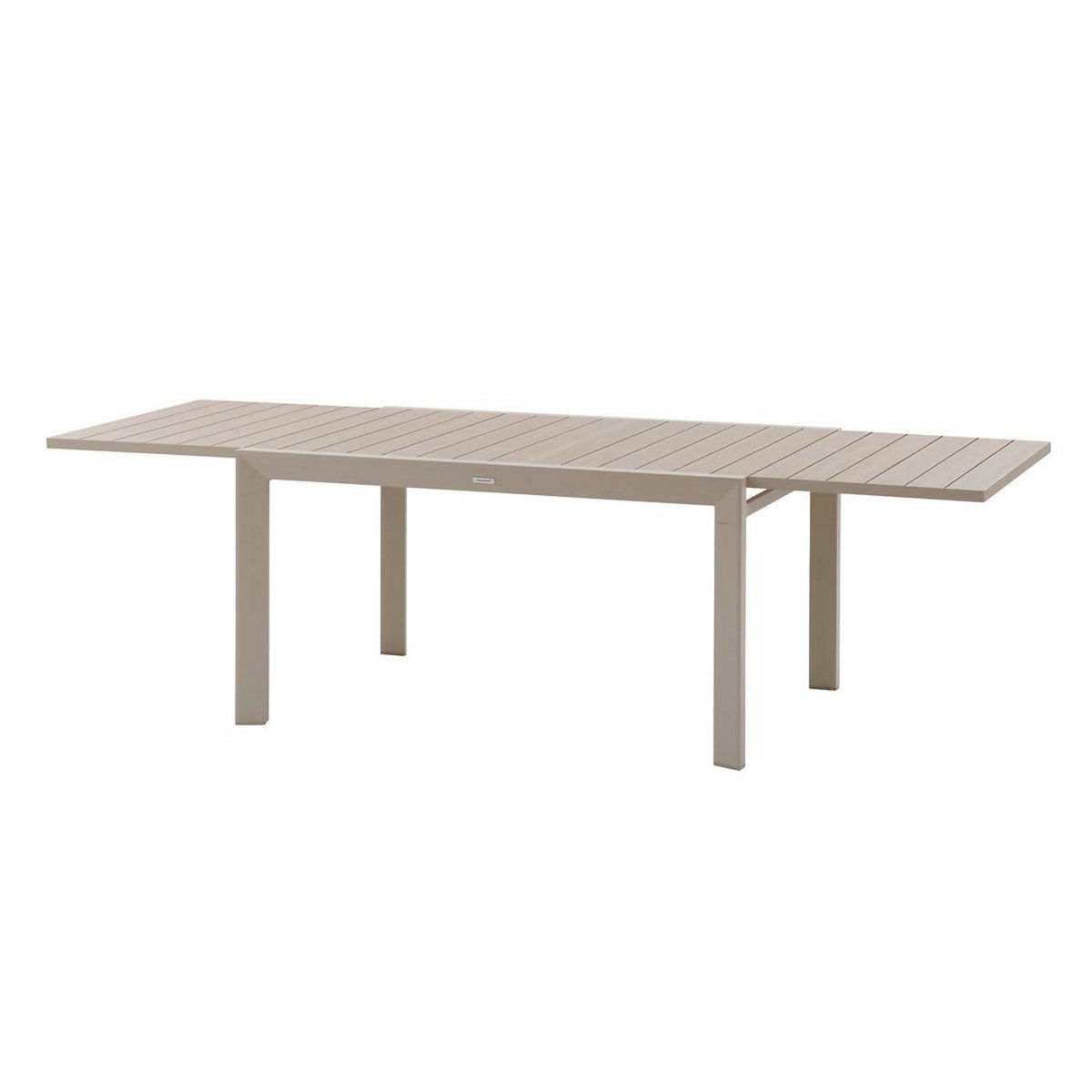 HESPERIDE Table de jardin extensible en aluminium effet bois 10 places EVASION