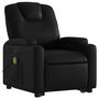 Voir la diapositive 4 : VIDAXL Fauteuil inclinable de massage electrique noir similicuir