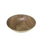 Voir la diapositive 1 : TOILINUX Lot 6x Assiette creuse design bois Mood - Diam. 20 cm - Marron