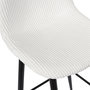 Voir la diapositive 6 : TOILINUX Lot de 2 chaises de bar côtelées SCOTT