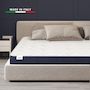 Voir la diapositive 2 : THE WHITE STONE Matelas 80 x 190 en Waterfoam Hypoallergénique | Hauteur 12 cm | Rembourrage en ouate et revêtement en tissu 3D respirant, anti-acarien et antifongique | Fabriqué en Italie