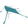 Voir la diapositive 3 : OUTSUNNY Tente de plage - abri solaire de camping - poteaux, piquets inclus - polyester-élasthanne bleu