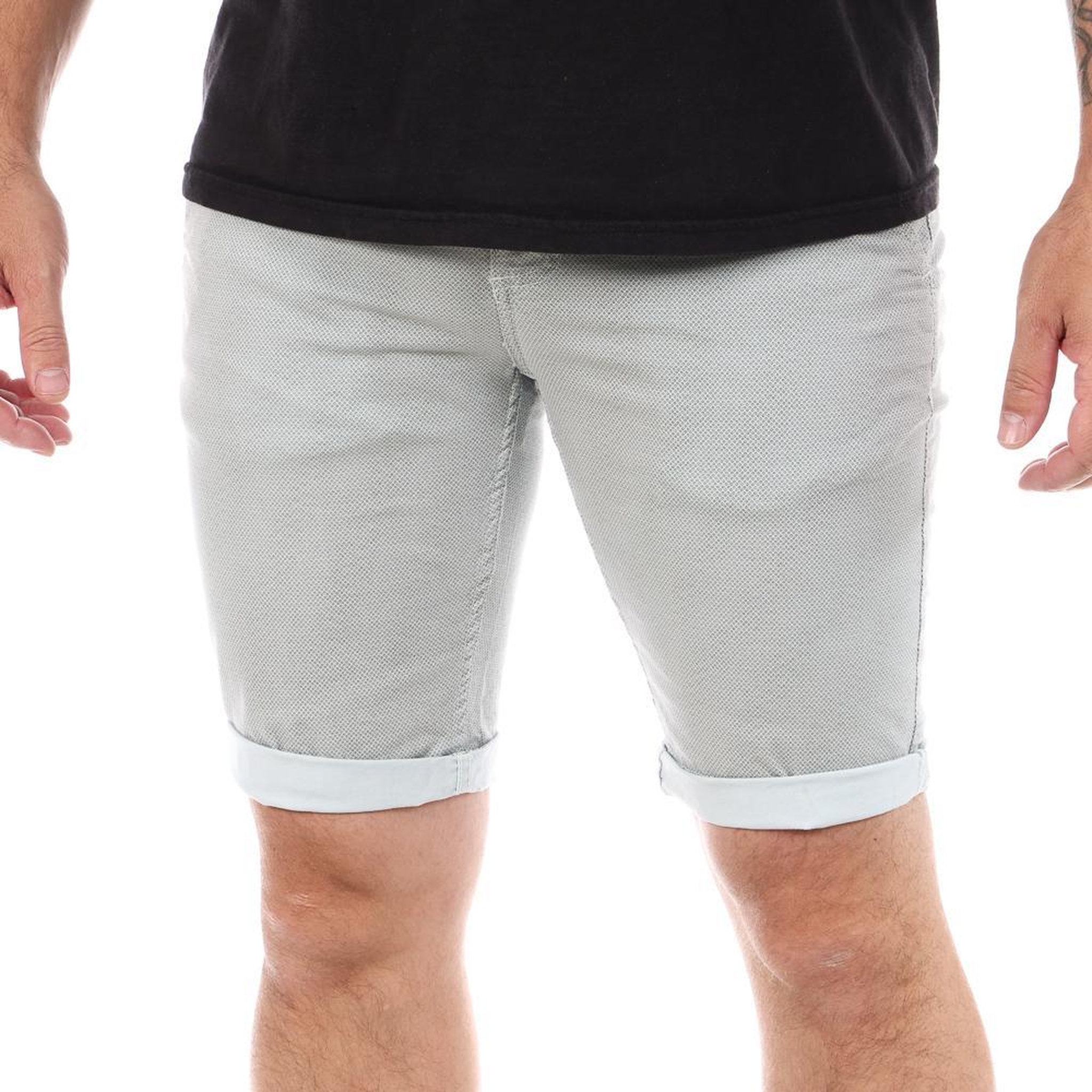 Voir la diapositive 1 : PANAME BROTHERS Short Gris Clair/Blanc Homme Paname Brothers FLORENCE