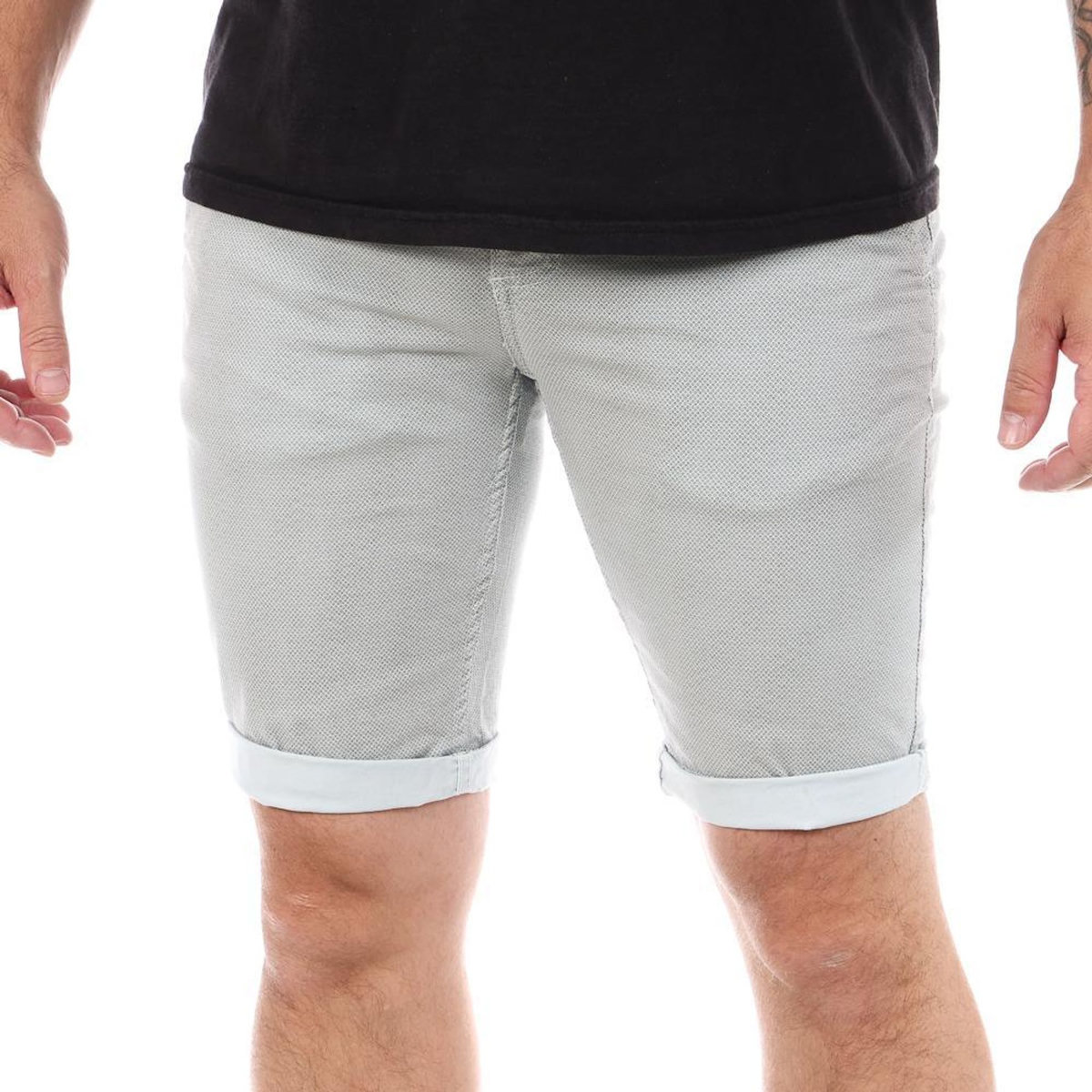 PANAME BROTHERS Short Gris Clair/Blanc Homme Paname Brothers FLORENCE