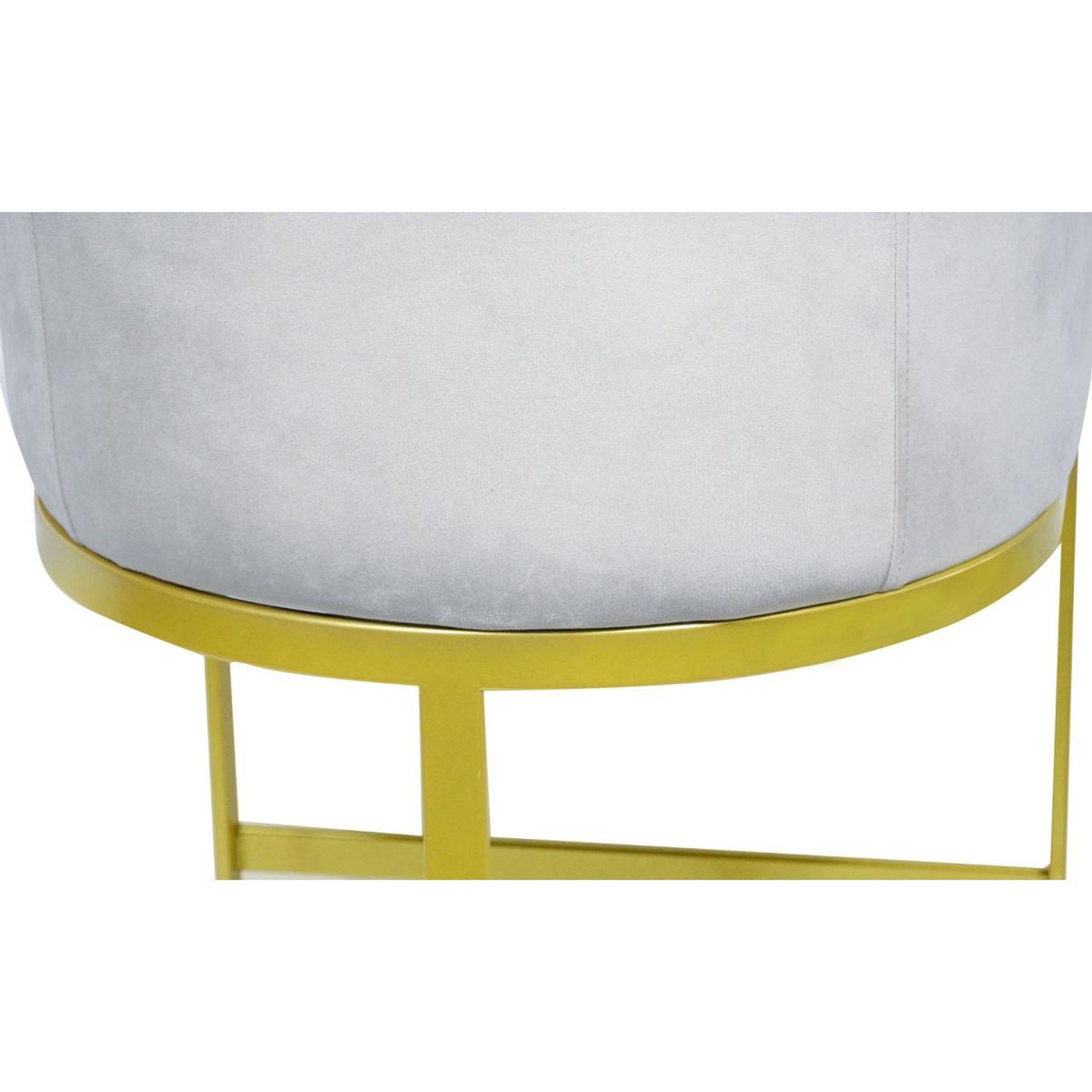 Voir la diapositive 5 : Paris Prix Chaise de Bar Velours Design  Noemy  100cm Argent