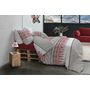 Voir la diapositive 2 : Les Ateliers du Linge Parure Housse De Couette 3pcs 260x240cm 100%coton 57fils Halti