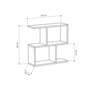 Voir la diapositive 3 : CONCEPT USINE Meuble étagère bois TAKA
