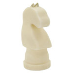 Paris Prix Pièce d'Échec Déco Cavalier  Quarzy  31cm Blanc