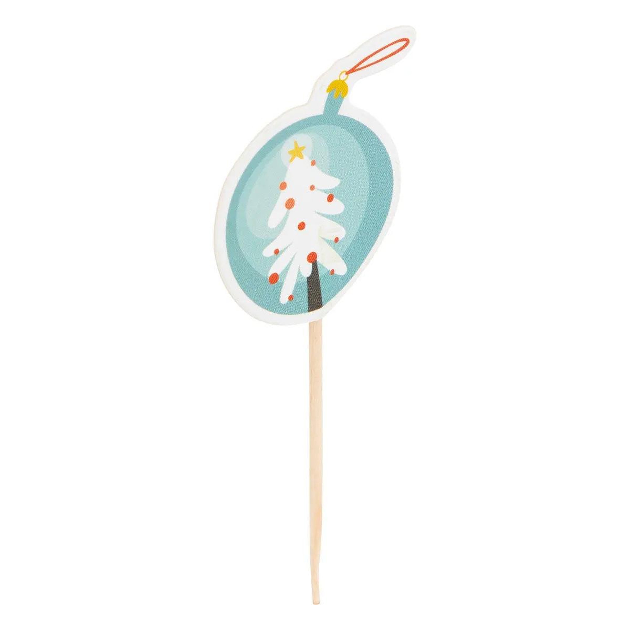 Voir la diapositive 5 : FIVE Lot de 50 caissettes & 25 piques  noël  7cm multicolore