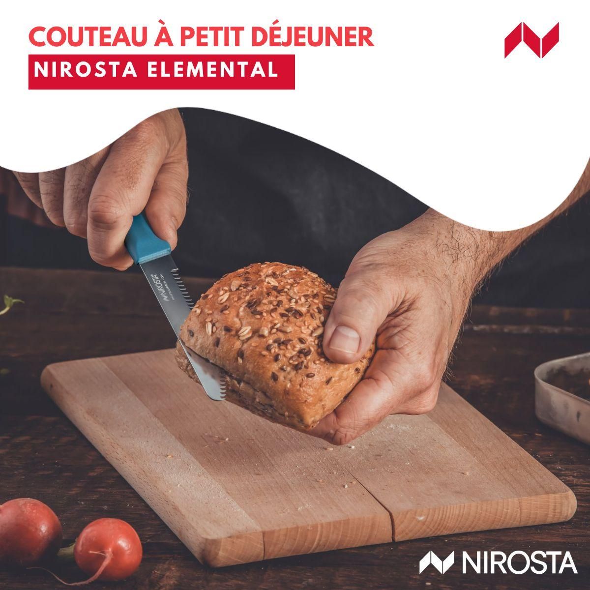 NIROSTA Couteau petit-déjeuner 22,5 cm Nirosta Elemental