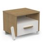 Voir la diapositive 4 : Table de chevet enfant 1 tiroir 1 niche L39 cm LILAS