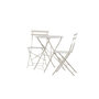 Voir la diapositive 6 : Paris Prix Ensemble Table de Jardin & 2 Chaises  Tao  71cm Beige