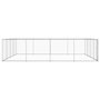 Voir la diapositive 3 : VIDAXL Chenil exterieur pour chiens Acier galvanise 760x760x185 cm