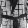 Voir la diapositive 3 : Sensei Maison Peignoir col châle velours CHECK