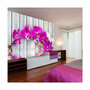 Voir la diapositive 1 : Paris Prix Papier Peint  Violet Orchids with Water Reflexion