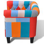 Voir la diapositive 3 : VIDAXL Fauteuil avec design de patchwork Tissu