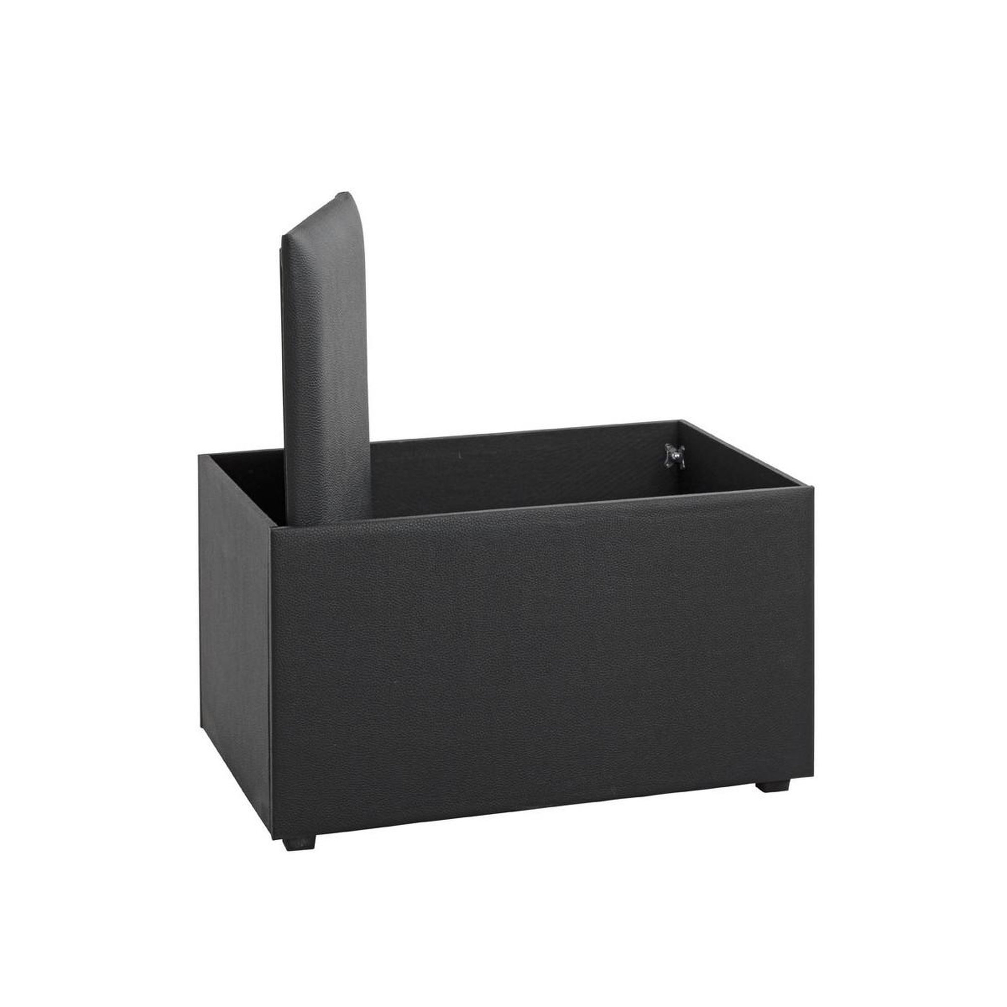 Voir la diapositive 4 : Paris Prix Coffre de Rangement Design  Soldi  65cm Noir