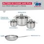 Voir la diapositive 2 : ELO Ensemble de 1 Poêle de cuisson 24 cm et 3 faitouts 12, 14 et 20 cm Elo Profi Brillant
