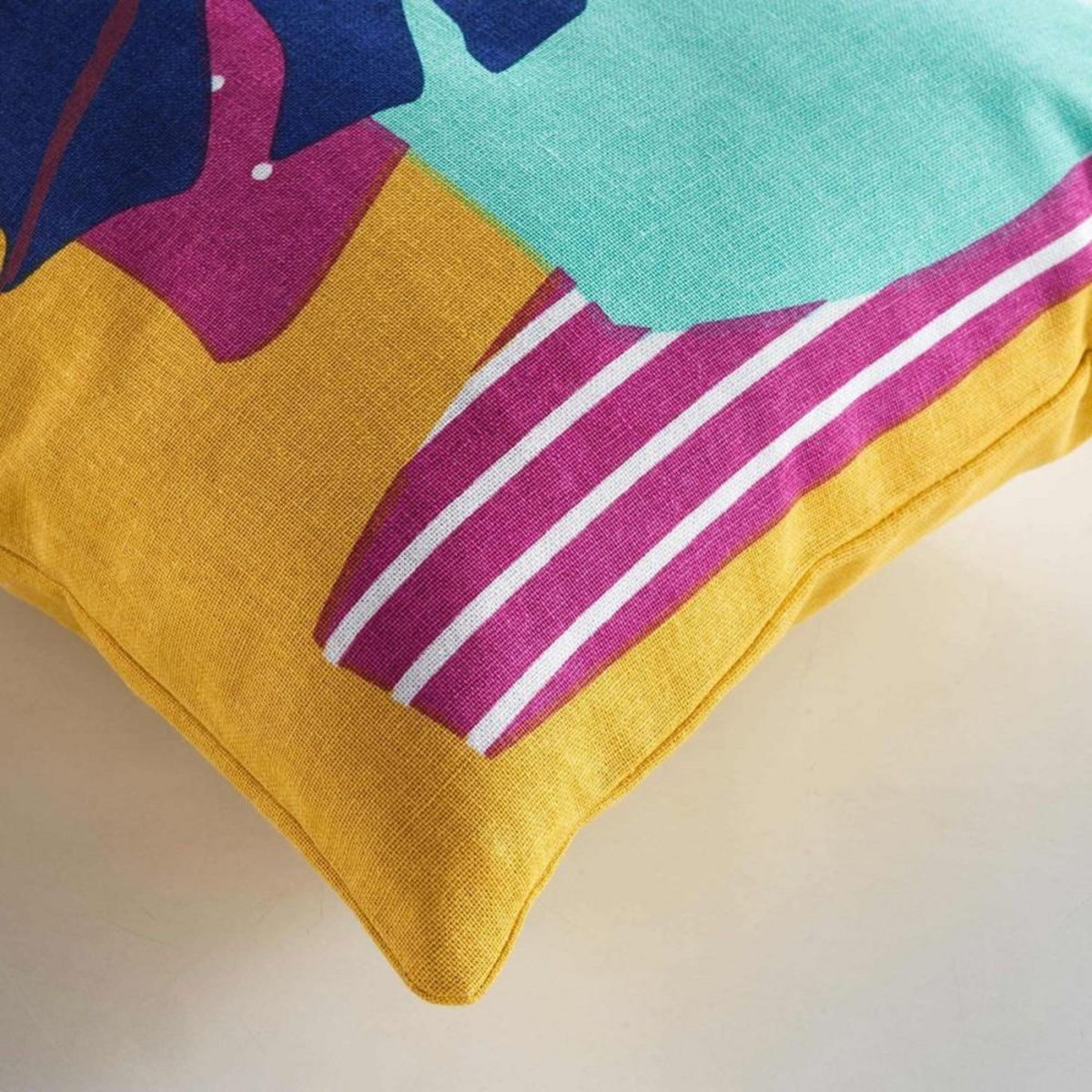 Douceur d'Intérieur Coussin déhoussable 30x50 cm Exagone coton