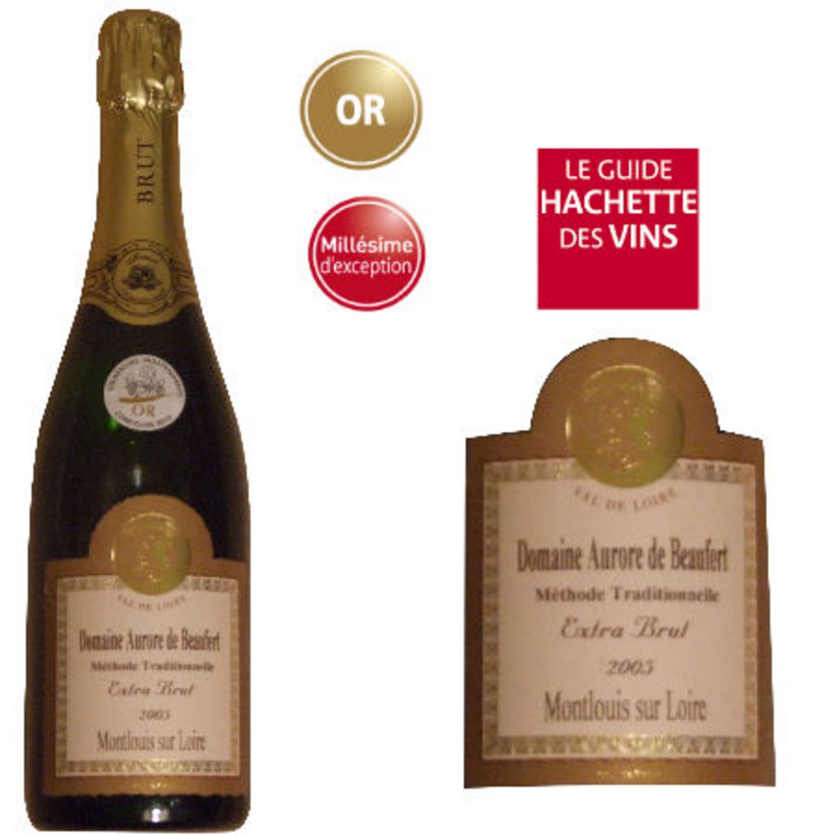 Domaine Aurore de Beaufort Montlouis Extra-Brut 2005