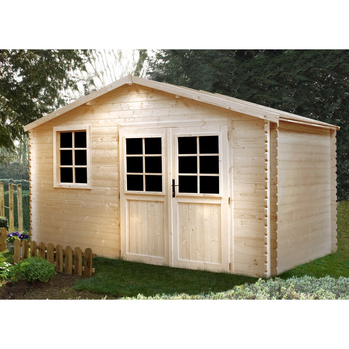 Forest Style Abri de jardin bois BARAN / 10.18m² / 34mm