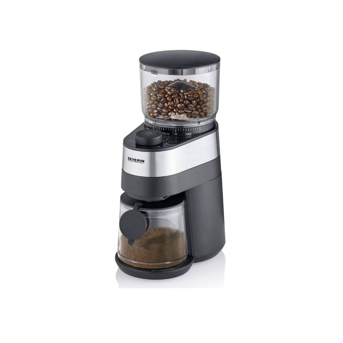 SEVERIN Moulin à café 140w noir et inox - KM3880