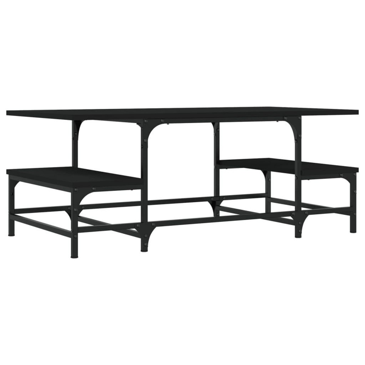 VIDAXL Table basse noir 100x50,5x40 cm bois d'ingenierie