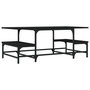Voir la diapositive 2 : VIDAXL Table basse noir 100x50,5x40 cm bois d'ingenierie